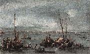 Francesco Guardi The Lagoon Looking Towards Murano from the Fondamenta Nuova oil on canvas